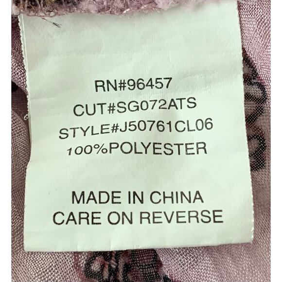 EYESHADOW LONG SLEEVE PULL-OVER BLOUSE, JUNIORS/WOMENS L, LIGHT & DARK PURPLE - Picture 11 of 11